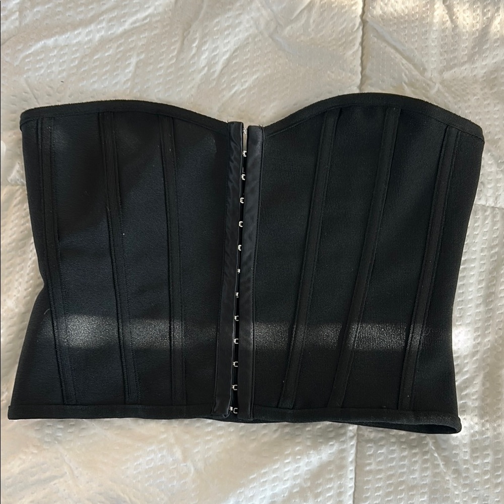 Elegant Black Corset Top